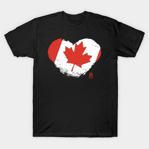 I love my country. I love the Canada. I am a patriot. In my heart, there is always the flag of the Canada T-Shirt by ArtProjectShop